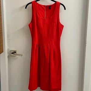 J Crew Sleeveless Orange Dress